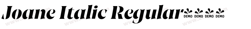 Joane Italic Regular字体转换